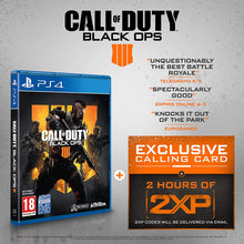 Load image into Gallery viewer, Call of Duty®: Black Ops 4 with 2 Hours of 2XP + an Exclusive Calling Card (Exclusive to Amazon.co.uk) (PS4)
